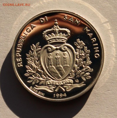 Сан Марино 500 лир 1994. СЕРЕБРО. РАСПРОДАЖА. - 8