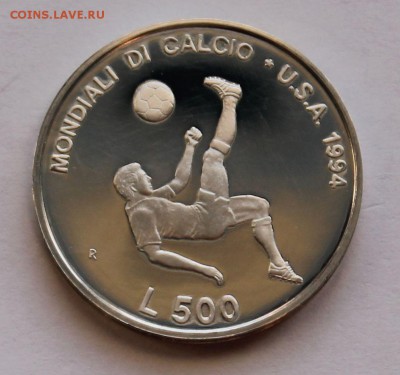 Сан Марино 500 лир 1994. СЕРЕБРО. РАСПРОДАЖА. - 6