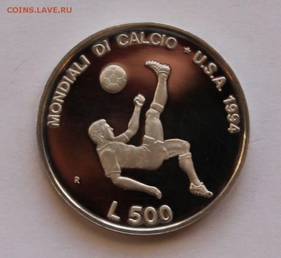 Сан Марино 500 лир 1994. СЕРЕБРО. РАСПРОДАЖА. - 4