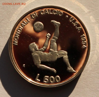 Сан Марино 500 лир 1994. СЕРЕБРО. РАСПРОДАЖА. - 1