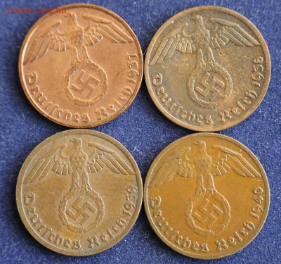 С 1 руб. III-й РЕЙХ 1 пфенниг 1937,38,39,40г.БРОНЗА до 17.2 - IMG_4439.JPG