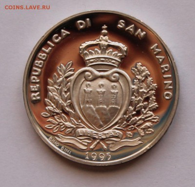 Сан Марино 10 000 лир 1995. СЕРЕБРО. РАСПРОДАЖА. - 8 (2)
