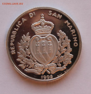 Сан Марино 10 000 лир 1998. Болид. СЕРЕБРО. РАСПРОДАЖА. - 9