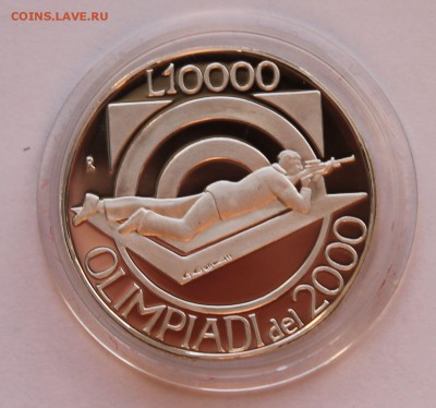 Сан Марино 10 000 лир 1999. Олимпиада. СЕРЕБРО. РАСПРОДАЖА. - 5