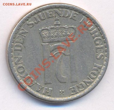 Норвегия 1 крона.1956 г.До 27.01.11 г. 20-00 МСК. - Норвегия 56.1