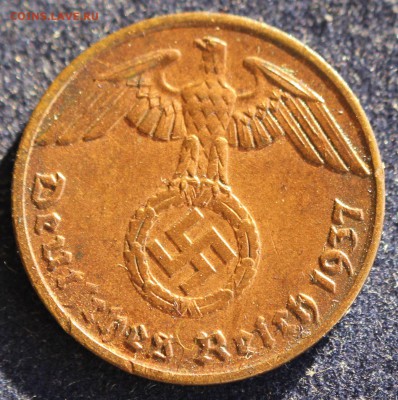 С 1 руб. III-й РЕЙХ 1 пфенниг 1937г. "А" БРОНЗА до 17.02 - IMG_4551.JPG