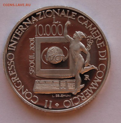 Сан Марино 10 000 лир 2001. СЕРЕБРО. РАСПРОДАЖА. - 5