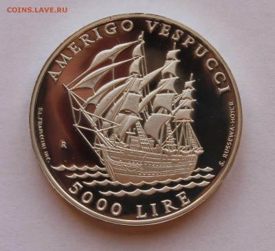 Сан Марино 5 000 лир 1995. СЕРЕБРО. РАСПРОДАЖА. - 3