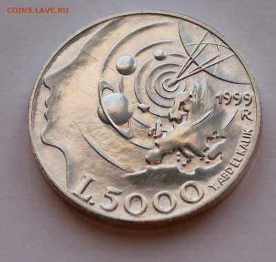 Сан Марино 5 000 лир 1999. СЕРЕБРО. РАСПРОДАЖА. - 4