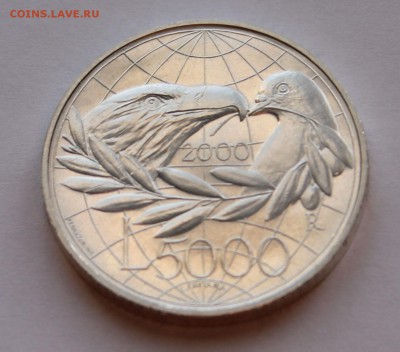 Сан Марино 5 000 лир 2000. СЕРЕБРО. РАСПРОДАЖА. - 4