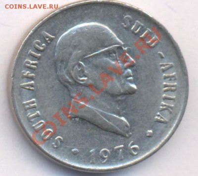 ЮАР 10 центов.1976 г. До 27.01.11 г. 20-00 МСК. - ЮАР 10
