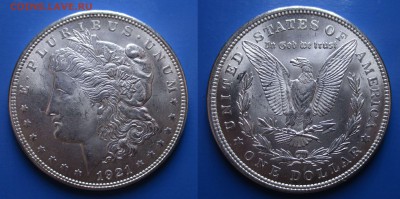 США 1 доллар 1921г В Коллекцию! до 15.02. 22-00 мск - 1
