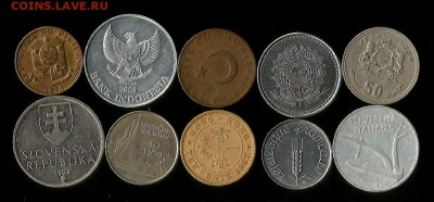 Солянка иностраных монет 10 шт - 16.02.17 22:00:00 мск - сол0002