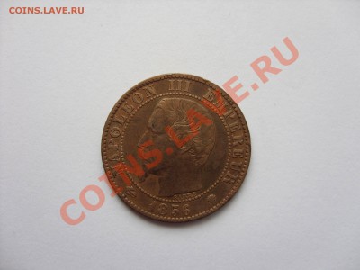 5 сантимов Франция. Наполеон III. 1856 год. - Наполеон 3 1856 - 2