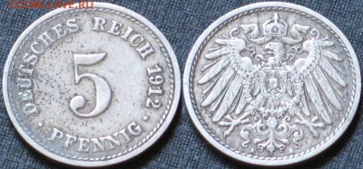 Германия 5 пфеннингов  1912 A - Германия 5 рейхспфеннингов  1912 A.JPG