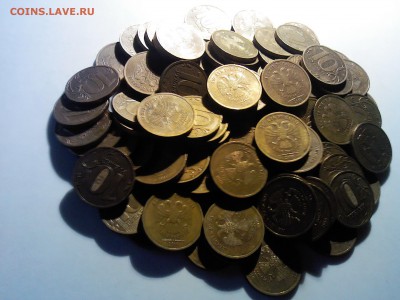 1,2,5,10 рублей.2010 г.СПМД 590 шт. до 19.02.17 - 10 рублей СПМД