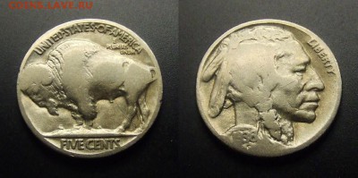 МОНЕТЫ МИРА 01-17 - США – 5 центов (1936) «Бизон; индеец» №1