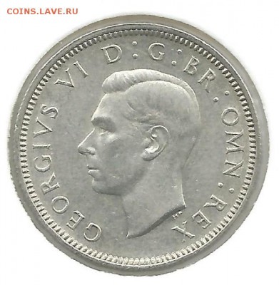 Ag 1 шиллинг (шотл) 1946 Англия до 22-00 17.02. - шил4