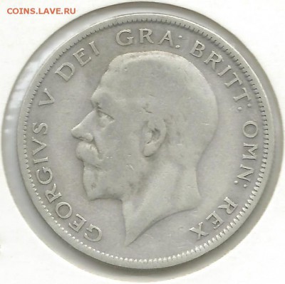 Ag Half Crown 1929 Англия до 22-00 17.02 - кр2