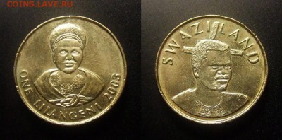 МОНЕТЫ МИРА 01-17 - Свазиленд – 1 лилангени (2003) «Дзелигве Шонгве – королева Свазиленда» (XF)