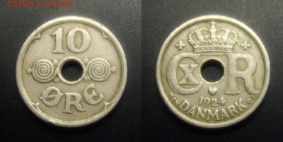 МОНЕТЫ МИРА 01-17 - Дания – 10 эре (1924)