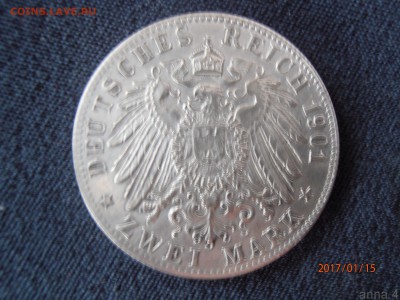 2 марки 1901 саксония-альтенбург - 51849255