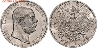 2 марки 1901 саксония-альтенбург - 2439076l