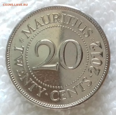 МАВРИКИЙ 20 центов 2012 UNC до 18 фев. 22-00 мск - МАВРИКИЙ 20 центов 2012 -179-20170115_155834
