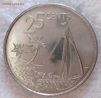 БАГАМСКИЕ О-ВА 25 центов 2007 Шлюп UNC до 18 фев. 22-00 мск - БАГАМЫ 25 центов 2007 -23-20170111_142614