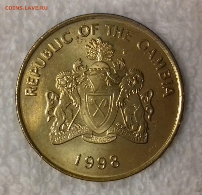 ГАМБИЯ 10 бутутов 1998 Франколин UNC до 18 фев. 22-00 мск - ГАМБИЯ 10 бутутов 1998 -83-20161208_221222