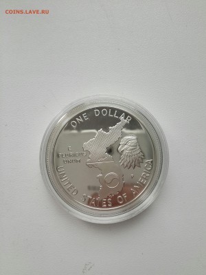 США 1 доллар 1991 г. Война в Корее Серебро - 20170214_140803-2322x3096