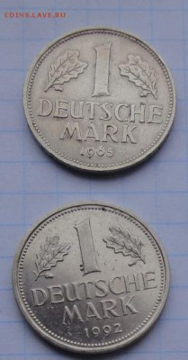 коллекция погодовка ФРГ, 1 марка 1950-1994 гг. Разные дворы. - 1 м..JPG