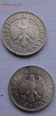 коллекция погодовка ФРГ, 1 марка 1950-1994 гг. Разные дворы. - 1 м.JPG