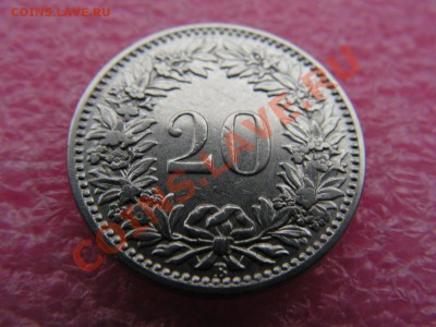 -Швейцария- 20 раппен 1920 -- 28 января 22-00 - 20 раппен 1920 (1).JPG