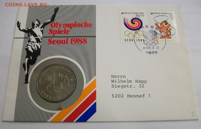 КПД Южная Корея 1000 Вон 1982 Олимпиаде в Сеуле 1988 - 100_7077