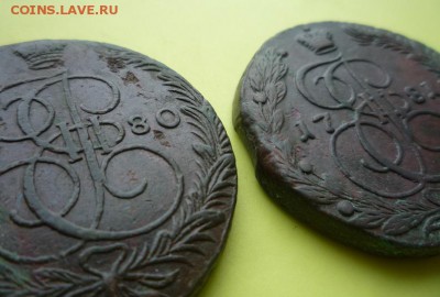 5 копеек 1780,81гг,до 19.02 - 80,81-2