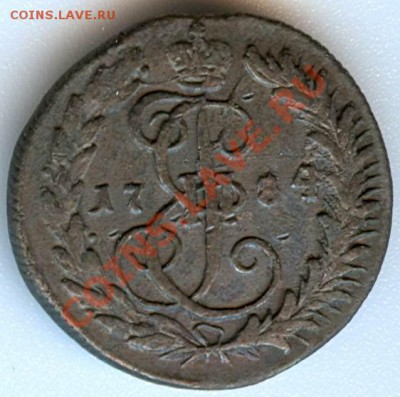 Денга 1784 КМ - денга 1784КМ (аверс)