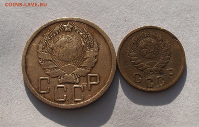 5 копеек 1935 нов. 2 копейки 1945 нечастые 18.02.2017 22-00 - P1012861.JPG