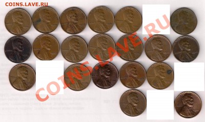 1 цент США (20 шт) 1910-1958 с 1 рубля! 31.01.11 22-00 мск - 0001_1~1.JPG