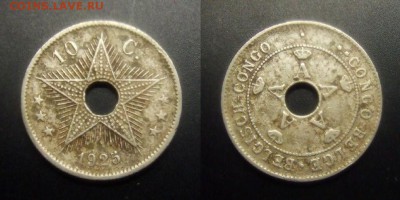 МОНЕТЫ МИРА 01-17 - Бельгийское Конго – 10 сантимов (1925)