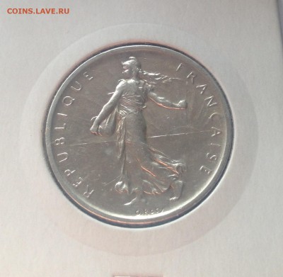 5 франков 1960г. , Франция , Ag835 , до 22.02.17г. - 5фр-1960-5