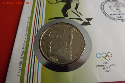 КПД НИУЭ 5$ долларов 1987 Теннис Борис Бекер Крона Шайба - s-l1600 (7)