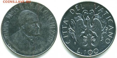 Ватикан 100 лир 1989 UNC - 539dce26c2f51