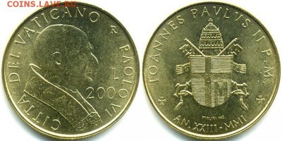 Ватикан 200 лир 2001 UNC - 52de79e7ab6d2