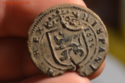 8 мараведи 1625 Филипп III (1598-1621) перечекан - CSC_1089 (2).JPG