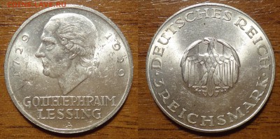 Веймар 3 марки 1929 лессинг до 19.02 в 22-00 - vEqNRJreUFY
