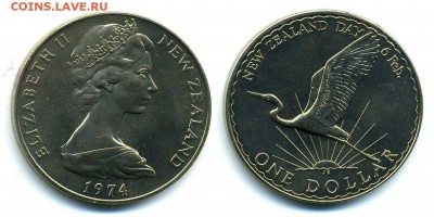 Крона Шайба Новая Зеландия 1$ доллар 1974 День Зеландии - 4f902f9ff3081