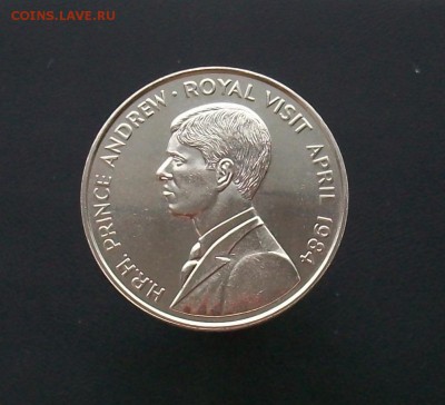 Крона Остров Вознесения 50 пенсов 1984 Королевский визит - 100_6797