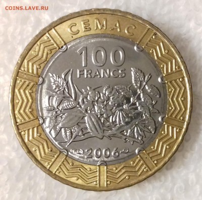 22-00 - ЦЕНТРАЛЬНОАФРИКАНСКОЕ СООБЩЕСТВО 100 франков 2006 -384-20170114_171450