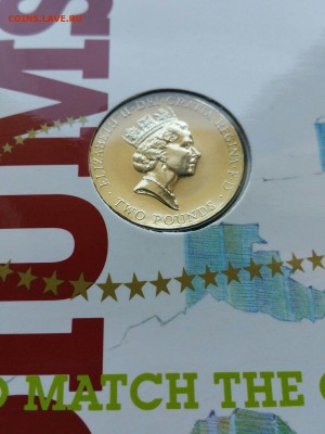 Великобритания 2 фунта 1996 Чемпионат Европы Футбол буклет - s-l1600 %281%29